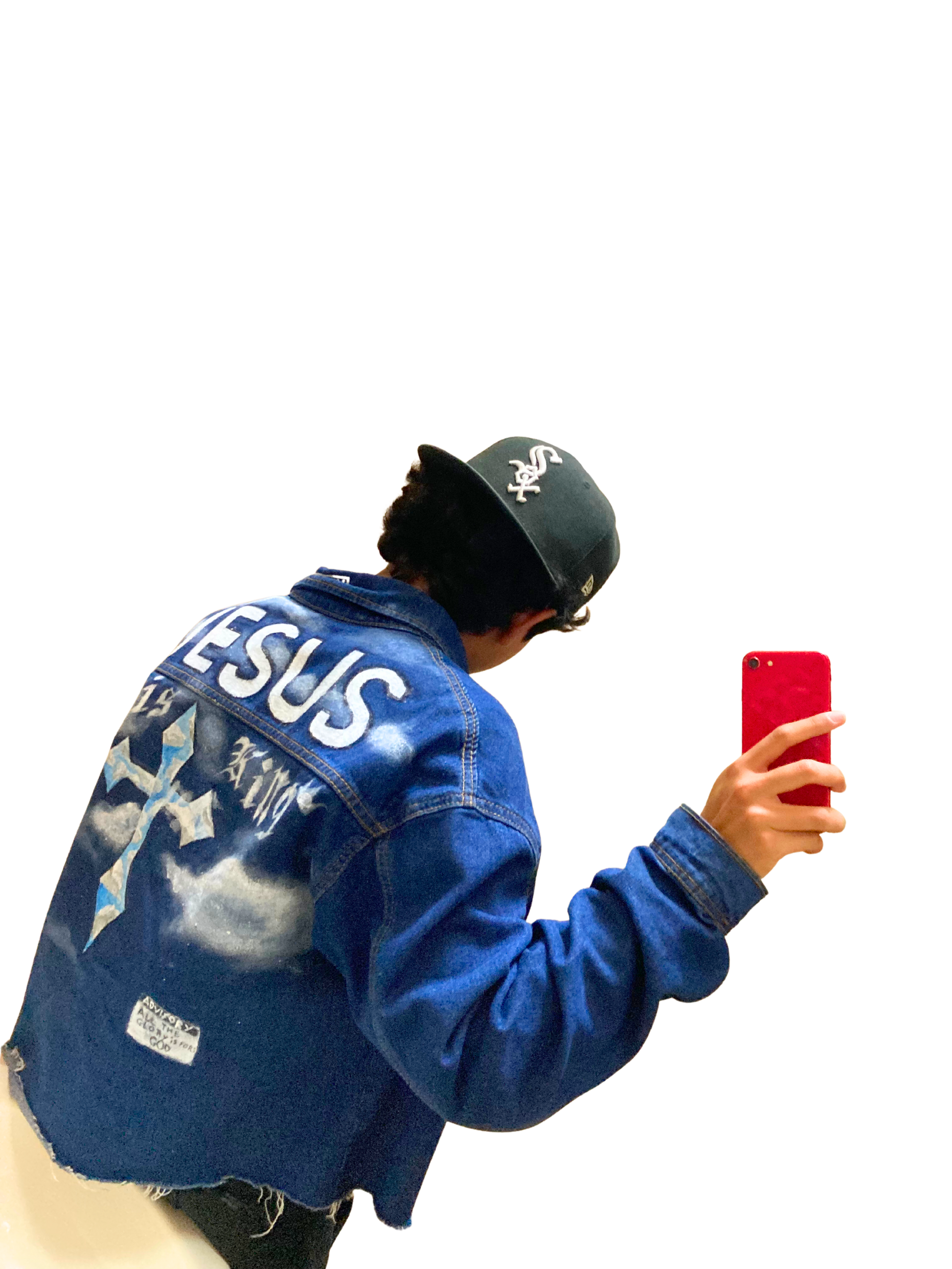 JESUS IS KING DENIM JACKET 👑